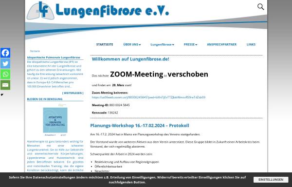 Vorschau von www.lungenfibrose.de, Lungenfibrose