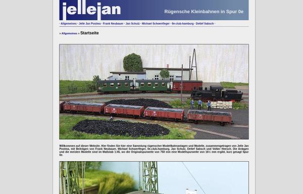 Vorschau von www.ruekbin0e.de, Rügener Kleinbahn - Vorbild und 0e