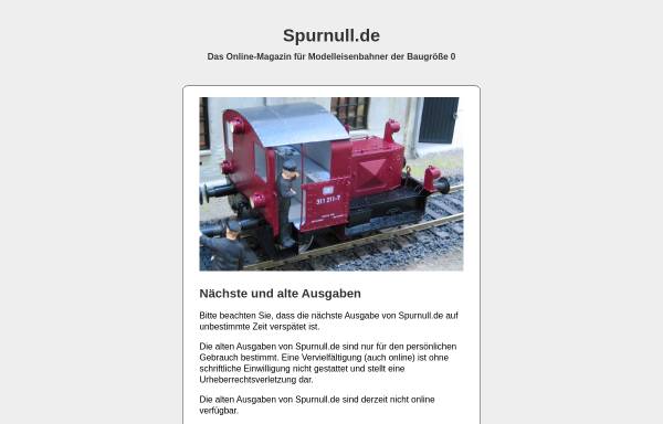 Vorschau von www.spurnull.de, Spurnull.de
