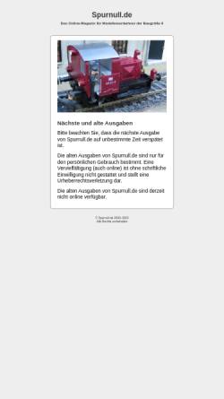 Vorschau der mobilen Webseite www.spurnull.de, Spurnull.de