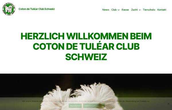 Vorschau von www.swisscotonclub.ch, Coton de Tulear Club Schweiz
