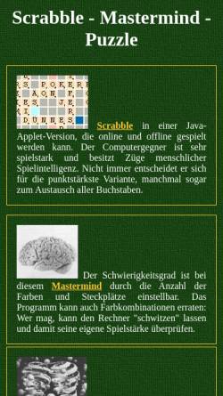 Vorschau der mobilen Webseite www.bytespiel.de, Bytespiel