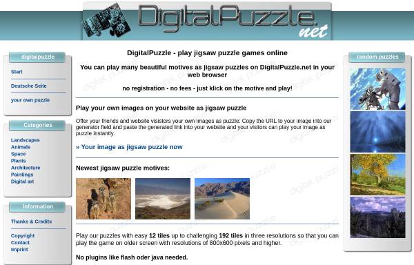 Vorschau von www.digitalpuzzle.net, digitalpuzzle