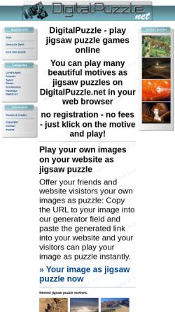 Vorschau der mobilen Webseite www.digitalpuzzle.net, digitalpuzzle