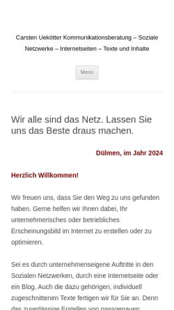 Vorschau der mobilen Webseite www.wortschenke.de, Wortschenke, Inh. Carsten Uekötter
