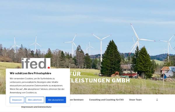 Vorschau von www.ifed.biz, IfED Institut für Energiedienstleistungen GmbH