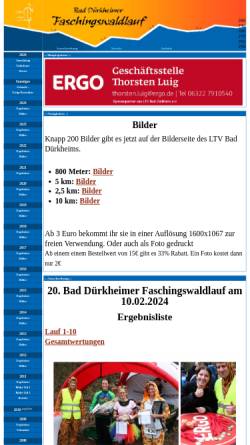 Vorschau der mobilen Webseite www.faschingswaldlauf.de, Bad Dürkheimer Faschingswaldlauf