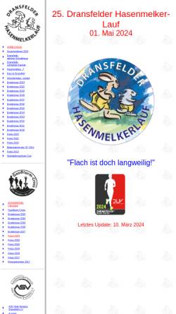 Vorschau der mobilen Webseite www.hasenmelker-lauf.de, Dransfelder Hasenmelker-Lauf
