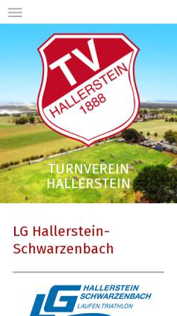 Vorschau der mobilen Webseite www.lg-hallerstein.de, Laufgemeinschaft Hallerstein