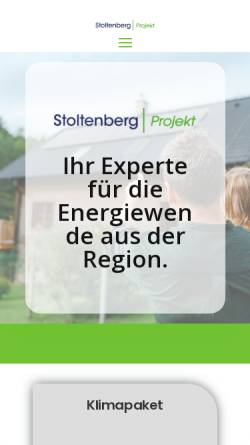 Vorschau der mobilen Webseite www.stoltenberg-projekt.de, Stoltenberg Energie GmbH