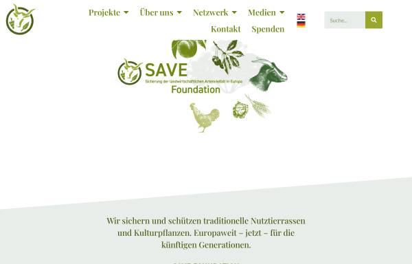 Vorschau von www.save-foundation.net, SAVE Foundation (Safeguard for Agricultural Varieties in Europe)