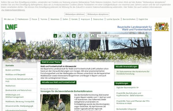 Vorschau von www.lwf.bayern.de, Bayerische Landesanstalt für Wald und Forstwirtschaft