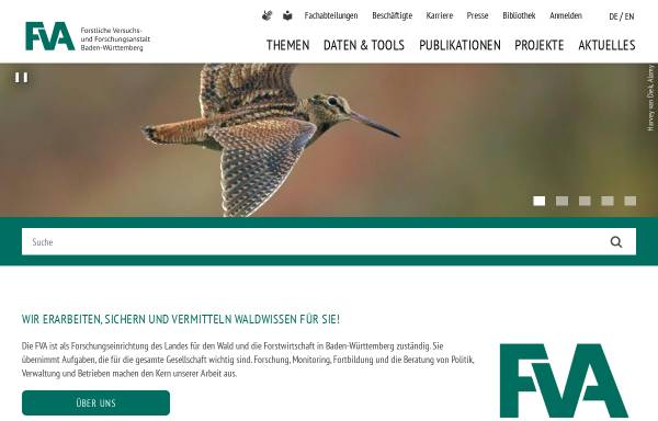 Vorschau von www.fva-bw.de, Forstliche Versuchs- und Forschungsanstalt Baden-Württemberg