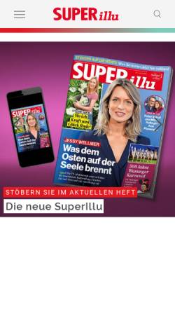 Vorschau der mobilen Webseite www.superillu.de, Super Illu