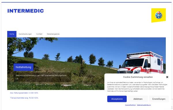 Vorschau von www.intermedic.ch, Rettungsdienst Intermedic