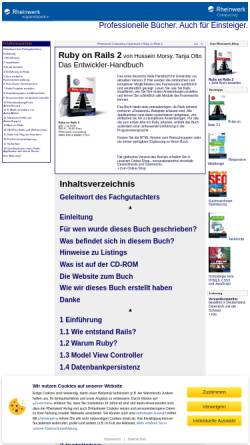 Vorschau der mobilen Webseite openbook.galileocomputing.de, Ruby on Rails 2