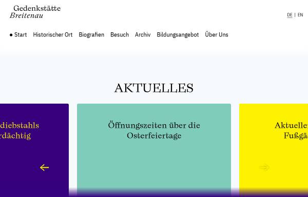 Vorschau von www.gedenkstaette-breitenau.de, KZ-Gedenkstätte Breitenau