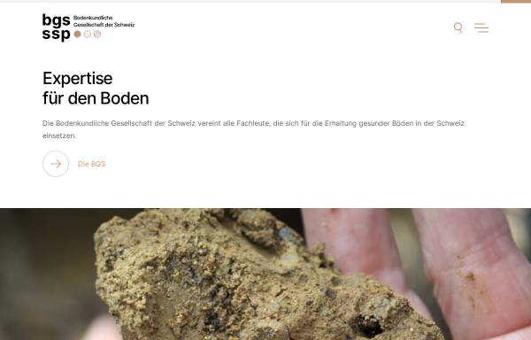 Vorschau von www.soil.ch, Bodenkundliche Gesellschaft der Schweiz
