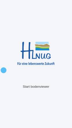 Vorschau der mobilen Webseite bodenviewer.hessen.de, BodenViewer Hessen, Hessisches Landesamt für Umwelt und Geologie