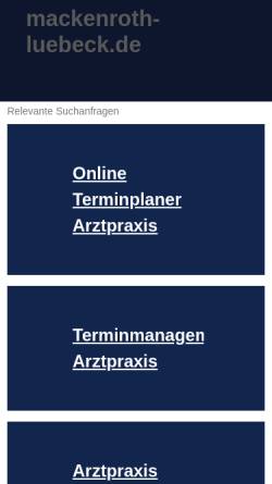 Vorschau der mobilen Webseite www.mackenroth-luebeck.de, Dr. Tilo Mackenroth