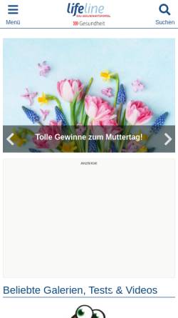 Vorschau der mobilen Webseite www.qualimedic.de, Qualimedic: Gallensteine