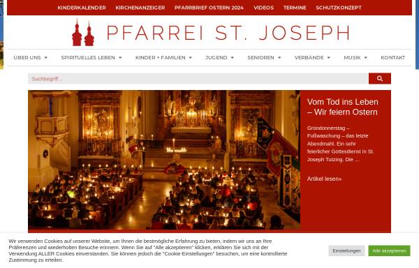 Vorschau von www.st-joseph-tutzing.de, Pfarrei St. Joseph