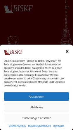 Vorschau der mobilen Webseite www.staat-kirche-forschung.de, Institut für Vergleichende Staat-Kirche-Forschung