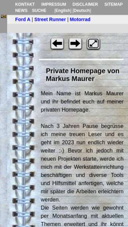 Vorschau der mobilen Webseite www.maurer-markus.ch, Maurer, Markus
