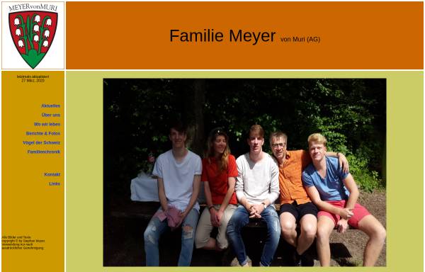 Vorschau von www.meyervonmuri.ch, Meyer von Muri, Simon, Fabian, Tobias und Stephan