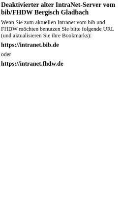 Vorschau der mobilen Webseite www.bg.bib.de, Einführung in AWK