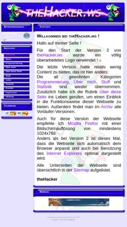 Vorschau der mobilen Webseite www.thehacker.ws, Münch, Alexander - theHacker.ws