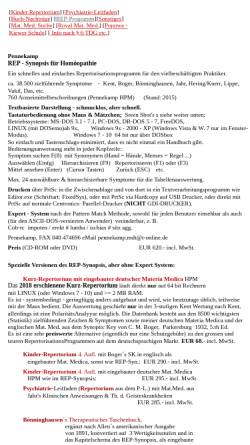 Vorschau der mobilen Webseite www.pennekamp-mdt.de, Rep - Synopsis für Homöopathie