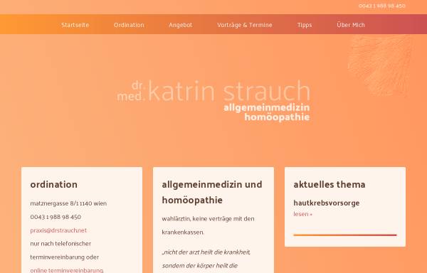 Vorschau von drstrauch.net, Dr. Katrin Strauch