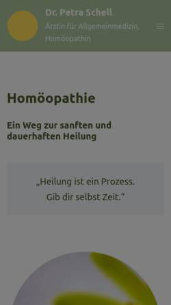 Vorschau der mobilen Webseite homoeopath.at, Dr. Petra Schell