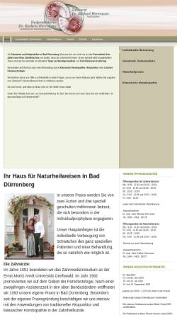 Vorschau der mobilen Webseite www.haus-für-naturheilweisen.de, Zahnärzte Dr. Herrmann