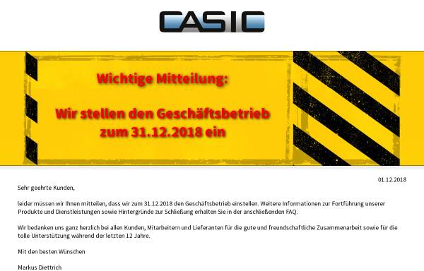 Vorschau von www.casic.de, Controls und Tools für die .NET-Plattform