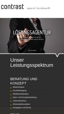 Vorschau der mobilen Webseite www.spks.de, Contrast Marketing GmbH