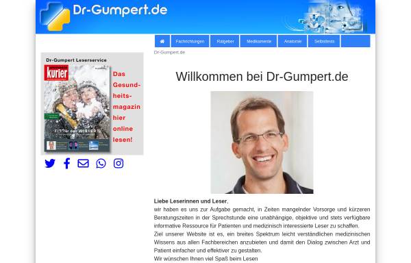 Vorschau von www.dr-gumpert.de, Dr. Gumpert - Medizin Online