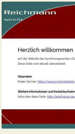 Vorschau der mobilen Webseite reichmann-spricht.de, Reichmann, Olaf