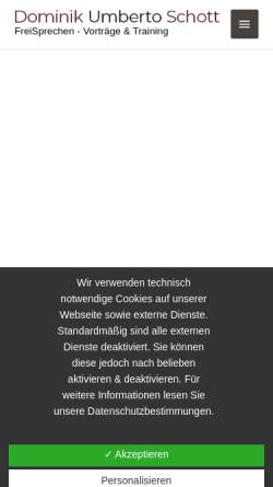 Vorschau der mobilen Webseite www.dominikschott.de, Schott, Dominik