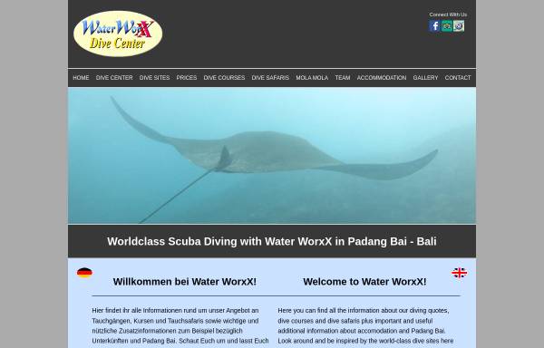 Vorschau von www.waterworxbali.com, Water Worxx Dive Center