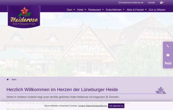 Vorschau von www.hotel-heiderose.de, Hotel Heiderose