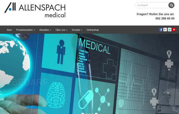 Vorschau von www.allenspachmedical.ch, Allenspach Medical AG
