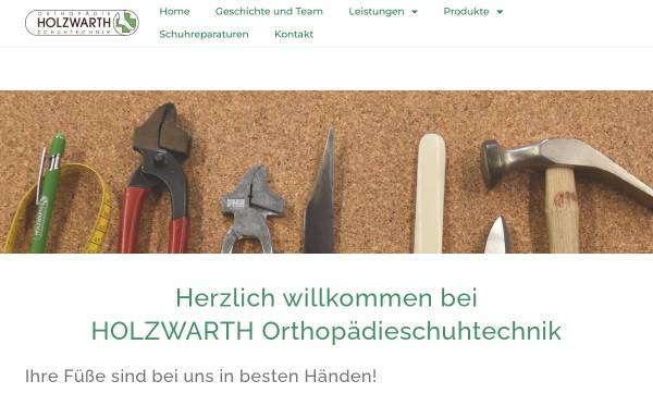 Vorschau von www.holzwarth-orthopaedie-schuhtechnik.de, Holzwarth Orthopädie-Schuhtechnik