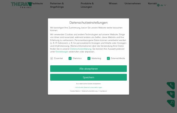 Vorschau von thera-trainer.com, medica Medizintechnik GmbH