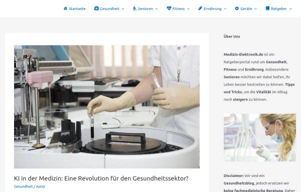 Vorschau von medizin-elektronik.de, Medizin Elektronik Lüneburg KG (GmbH & Co.)