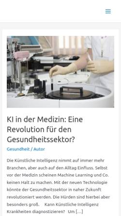 Vorschau der mobilen Webseite medizin-elektronik.de, Medizin Elektronik Lüneburg KG (GmbH & Co.)