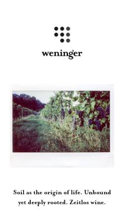 Vorschau der mobilen Webseite www.weninger.com, Weninger, Weingut