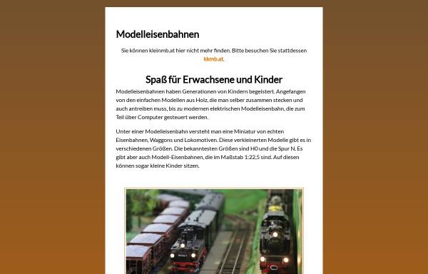 Vorschau von www.kleinmb.at, Klein Modellbahn Austria