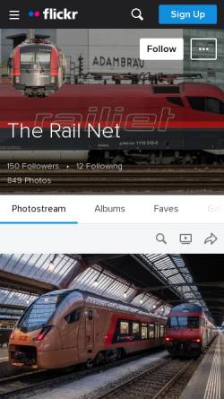 Vorschau der mobilen Webseite www.therail.net, The Rail Net - Das Bahn Netz